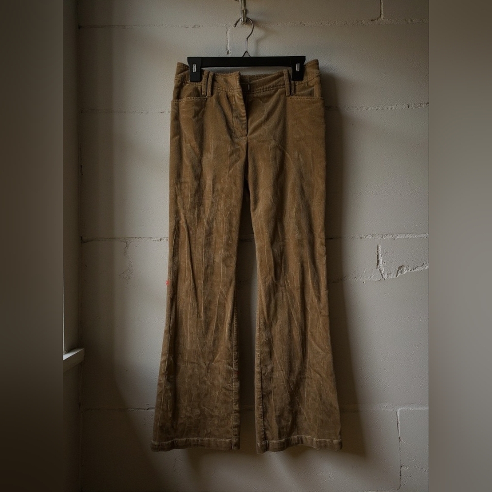 Bamboo Traders Velour Flat Front Pants Size 4